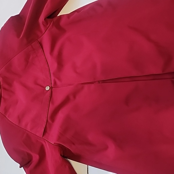 Gallery Burgundy Trench-Style Jacket for Women – Size M/P - Picture 14 of 16